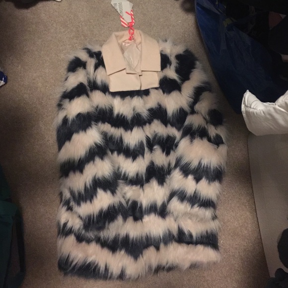 Billieblush fur coat/long jacket size 12A