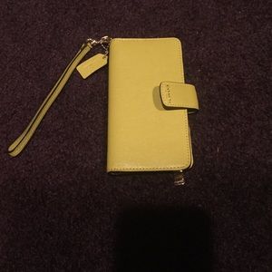 Authentic iPhone wallet leather coach case