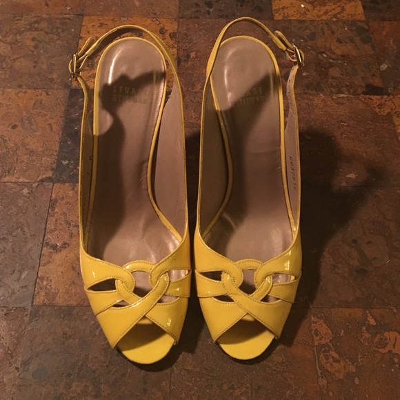 Stuart Weitzman size 7 yellow heels
