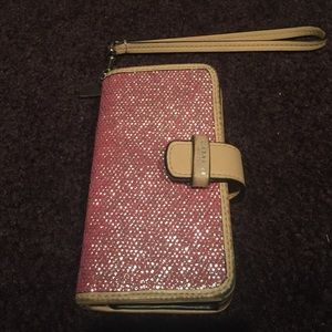 Authentic coach leather phone case