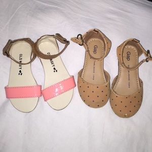 Toddler Gap and old navy sandals