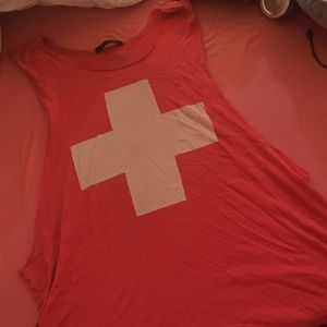 Rare Vintage Wildfox Orange Lifeguard Tank