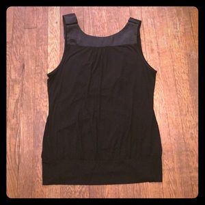 Black sleeveless top with low back