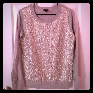 Grey sequin sweater