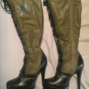 Top gun high heel boots