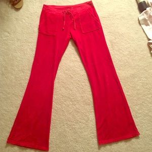 Juicy couture Terri cloth pants with pockets