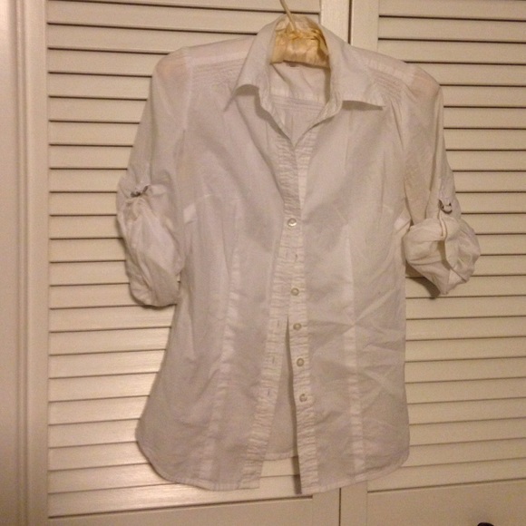 Ann Taylor Loft white button down