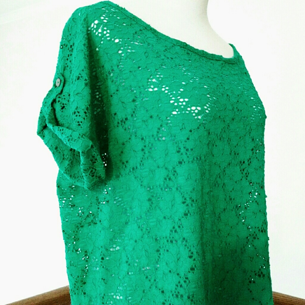 NWOT Laundry by Shelli Segal Lace Blouse - Picture 2 of 5