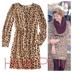 Merona Dresses & Skirts - 🎉HP🎉 Women's leopard print long sleeve dress Merona Dresses & Skirts - 🎉HP🎉 Women's leopard print long sleeve dress
