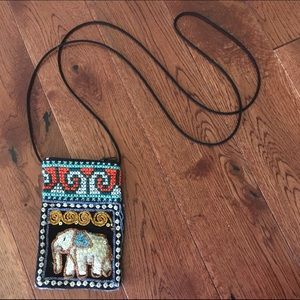 Small Stitched Elephant Purse