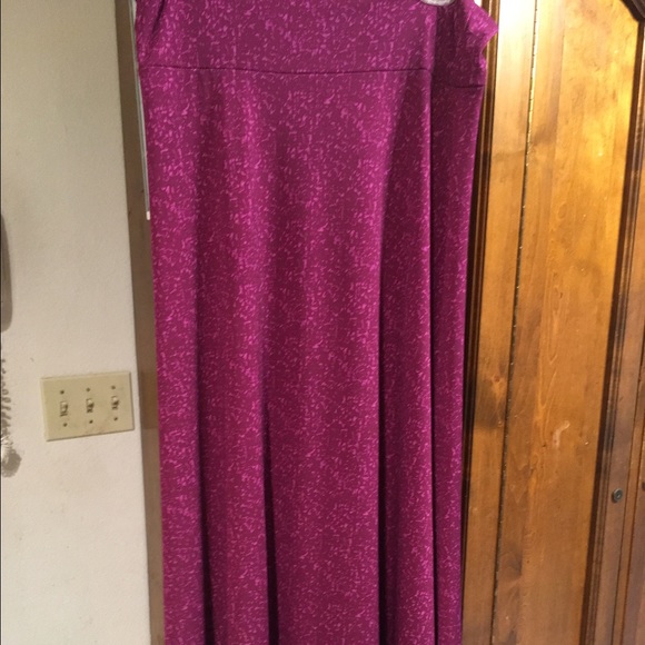 Lularoe: gorgeous violet  Maxi size M, worn once.