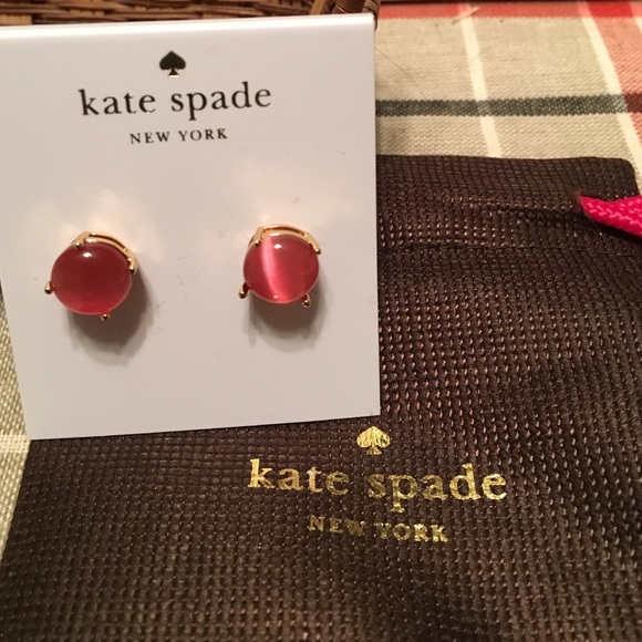 Kate spade pink gumdrop earrings NWT