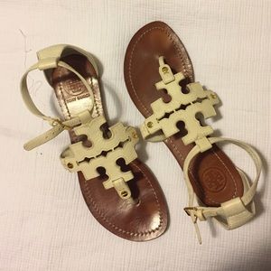 Tory Burch logo sandals