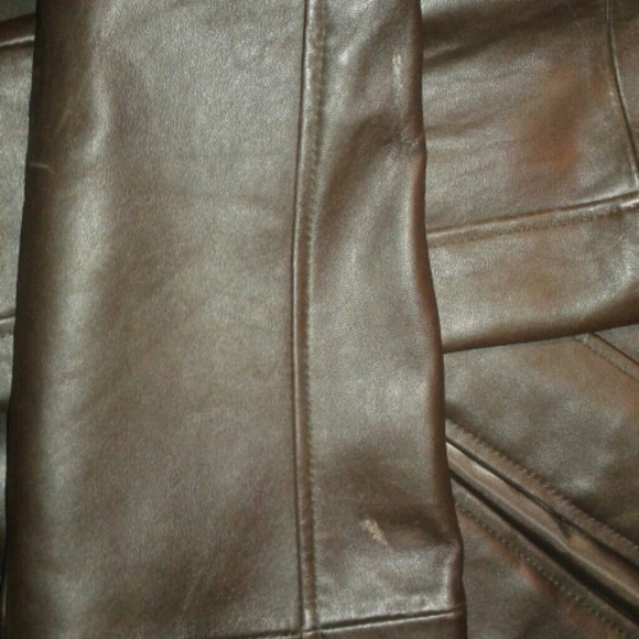 Dark Brown Leather Jacket - image 4