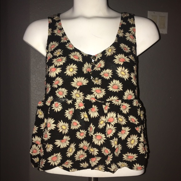 Sunflower patterned shirt