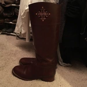 Tory Burch brown tall boots