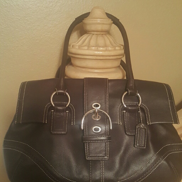 Brown coach purse
