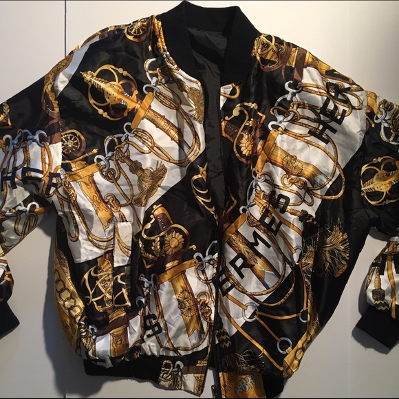 HERMES SILKY BOMBER VINTAGE