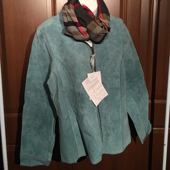 Reversible leather to suede jacket