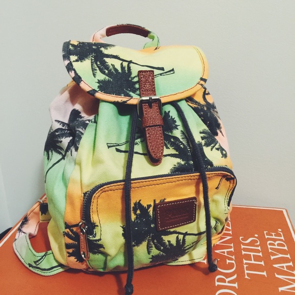 VS PINK Ombré Palm Tree Mini Backpack