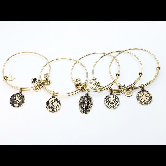 Alex and Ani Jewelry - Alex and Ani a set of 5 Bundle! Top Favorites!
