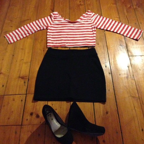 Striped Crop Top