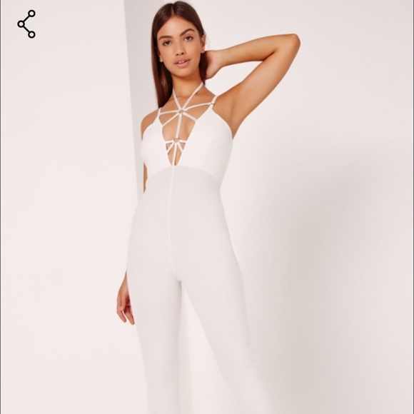 White Harness Jumpsuit