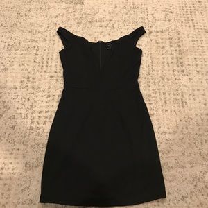 Black Plunge Dress