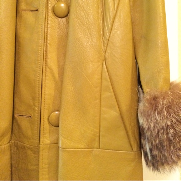 mink fur and caberetta leather coat - Picture 3 of 4