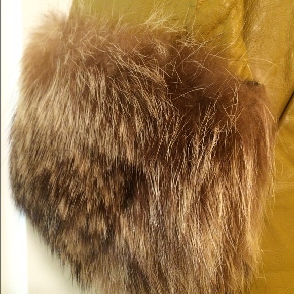 mink fur and caberetta leather coat - Picture 4 of 4