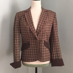 Max Studio Brown Pattern Blazer