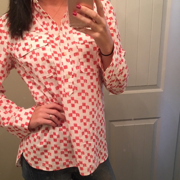 Madewell half button down