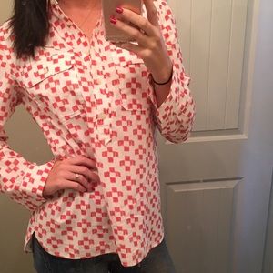 Madewell half button down