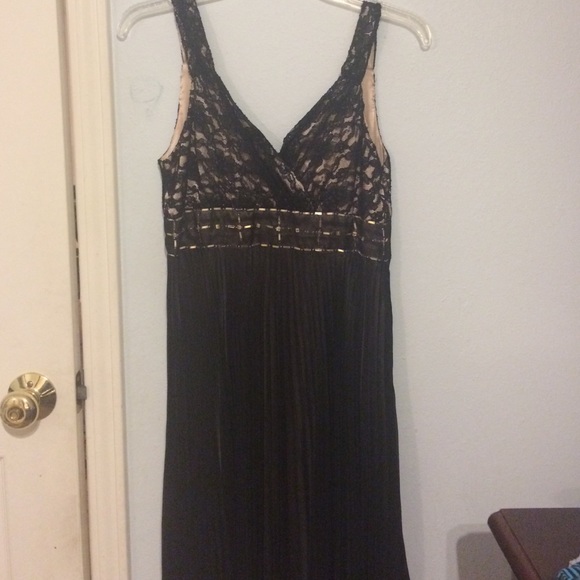 Black lace and frill dress