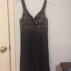 Black lace and frill dress