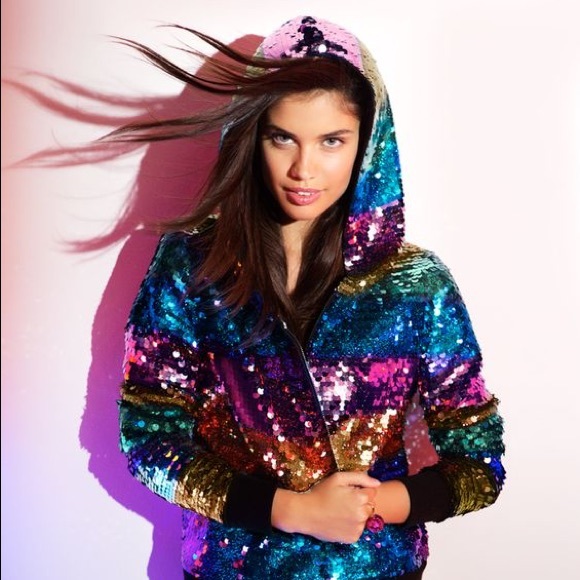 VS PINK 2012 Fashion Show Rainbow Hoodie