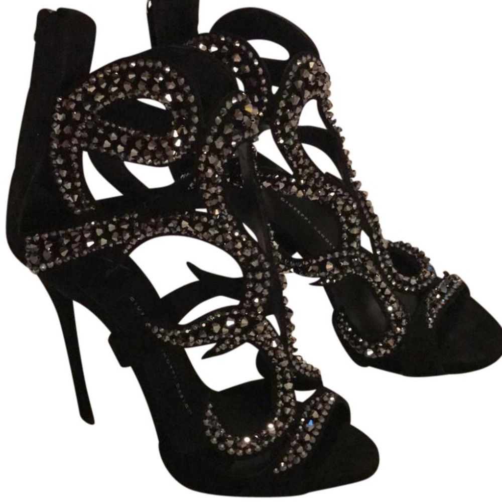 Giuseppe Zanotti beaded swirl heel
