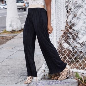 Gold and black pants