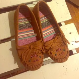 Girls mocassins size 10
