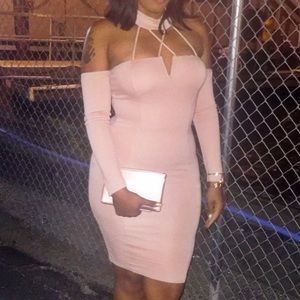 Nude Collar dress