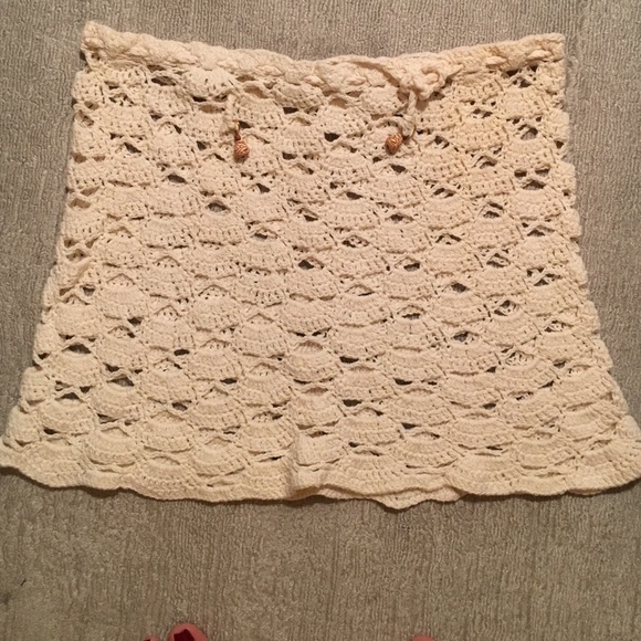 Crocheted beach cover up (skirt)