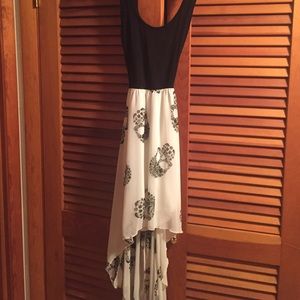 Sugar skull high-low dress