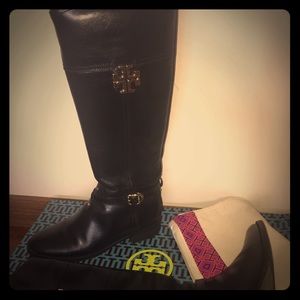 Tory Burch Black Eloise Boots size 9