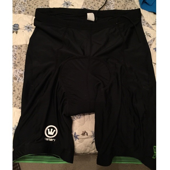Cycling Shorts black w Gel Seat and drawstring XL