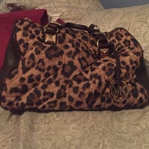Micheal Kors Leopard Print Bag