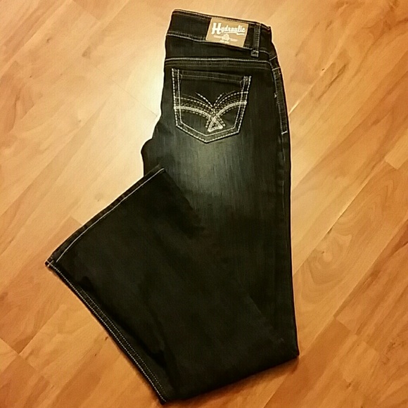 Hydraulic metro flare jeans never warn