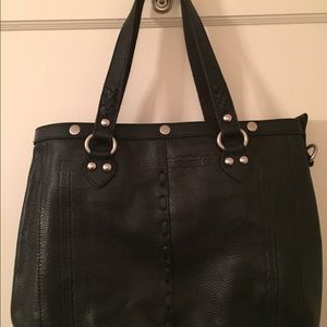 Lucky Brand black leather tote