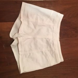white jean shorts