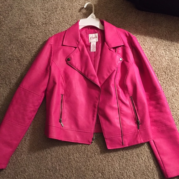 Candies Pink Pleather Jacket (Lea Michele)