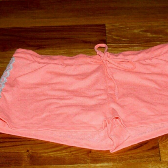Peach Shorts, Lace Design on Sides
